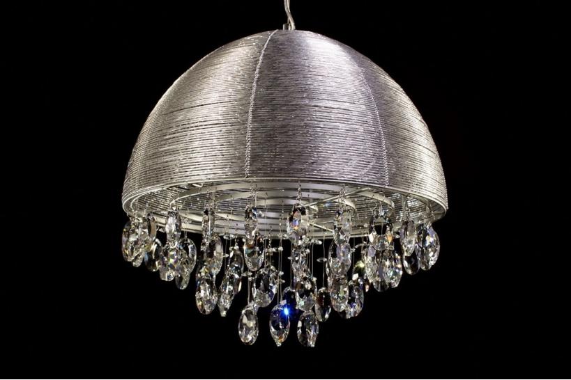 Lampadario a sospensione Leonella Argento Lampadario a sospensione Leonella Argento