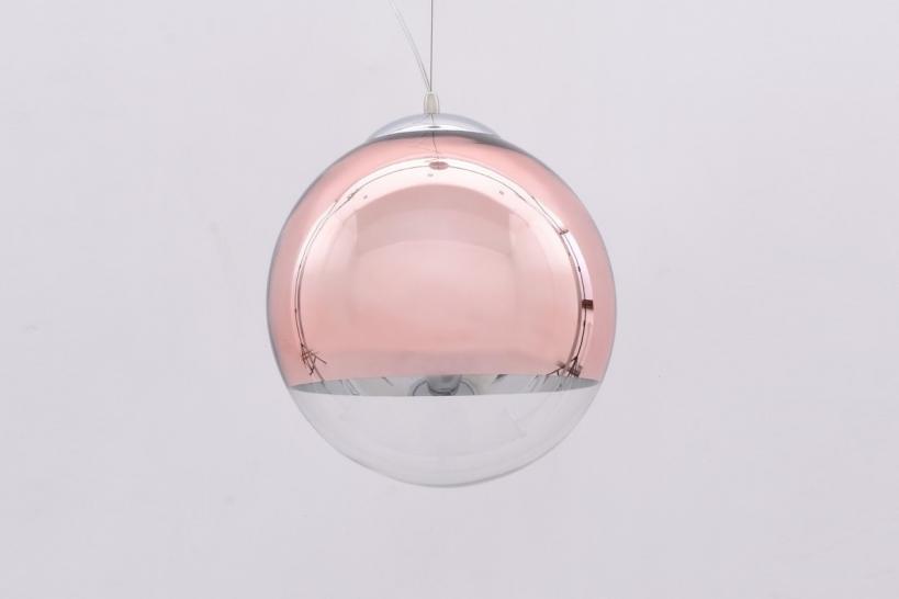 Lampadario a sospensione Tom Dixon Mirror Ball Rosa Oro