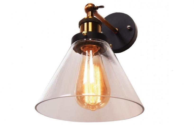Applique lampada da parete da muro in stile vintage loft a forma vaso in vetro Nubi Applique lampada da parete da muro in stile vintage loft a forma vaso in vetro Nubi