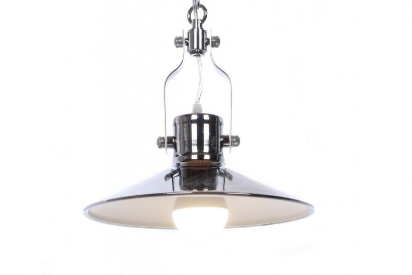 Lampadario a sospensione stile industrialeIdeal Lux Seaman Cromato