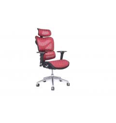 Poltrona ergonomica da ufficio 726B Rosso