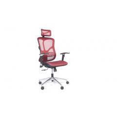 Poltrona ergonomica in tessuto da ufficio 521 Rosso