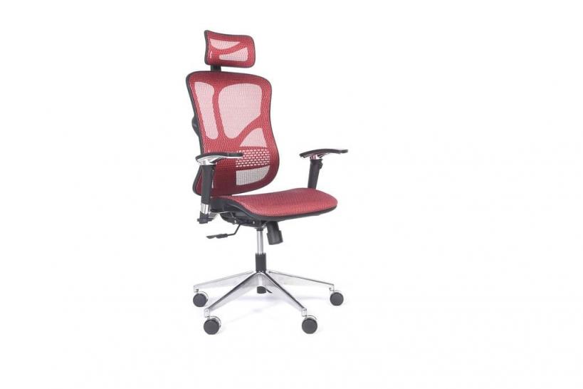 Poltrona ergonomica in tessuto da ufficio 521 Rosso Poltrona ergonomica in tessuto da ufficio 521 Rosso