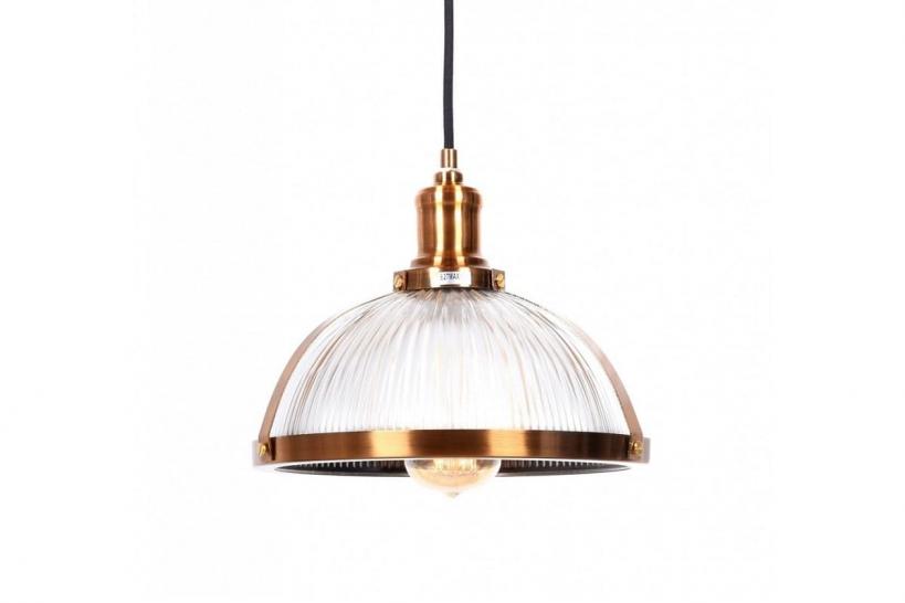 Lampadario a sospensione stile industriale Brico Ottone