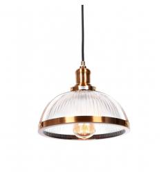 Lampadario a sospensione stile industriale Brico Ottone