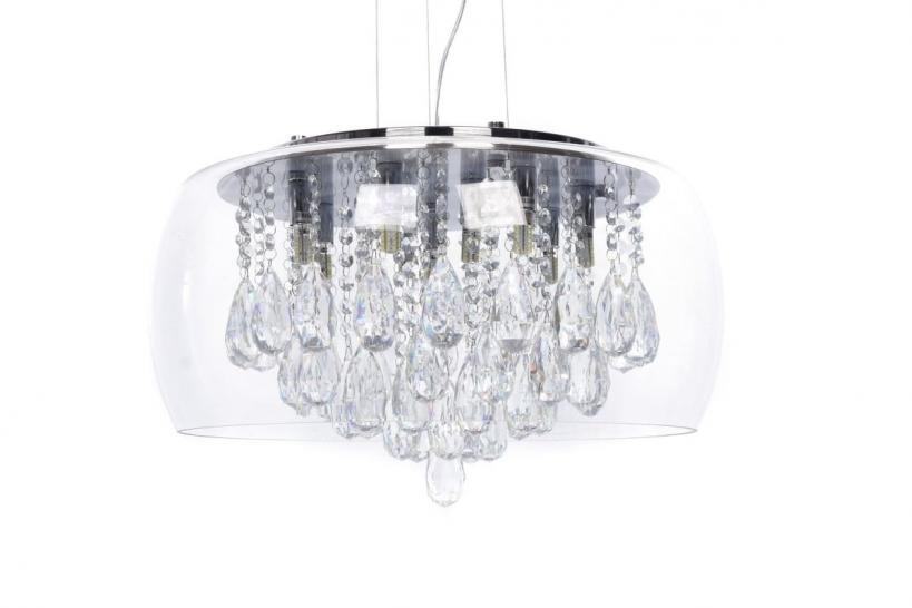 Lampadario a sospensione Ideal Lux AUDI Tosso D50 Trasparente Lampadario a sospensione Ideal Lux AUDI Tosso D50 Trasparente