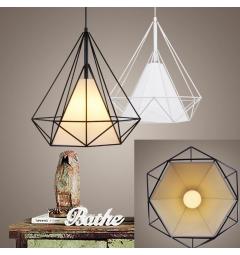 Lampadario a sospensione vintage 7921 Bianco