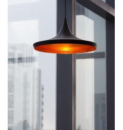 Lampadario a sospensione stile industriale Foggi 12C Nero