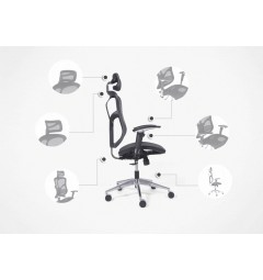 caratteristiche sedie poltrone ufficio ergonomiche nere