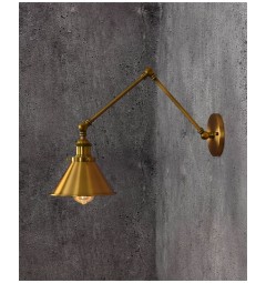 Applique lampada da parete da muro Stile Industriale vintage in metallo colore otton GUBI W2 
