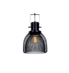 Lampada a sospensione in stile industriale vintage gabbia di metallo colore nero FRATTON