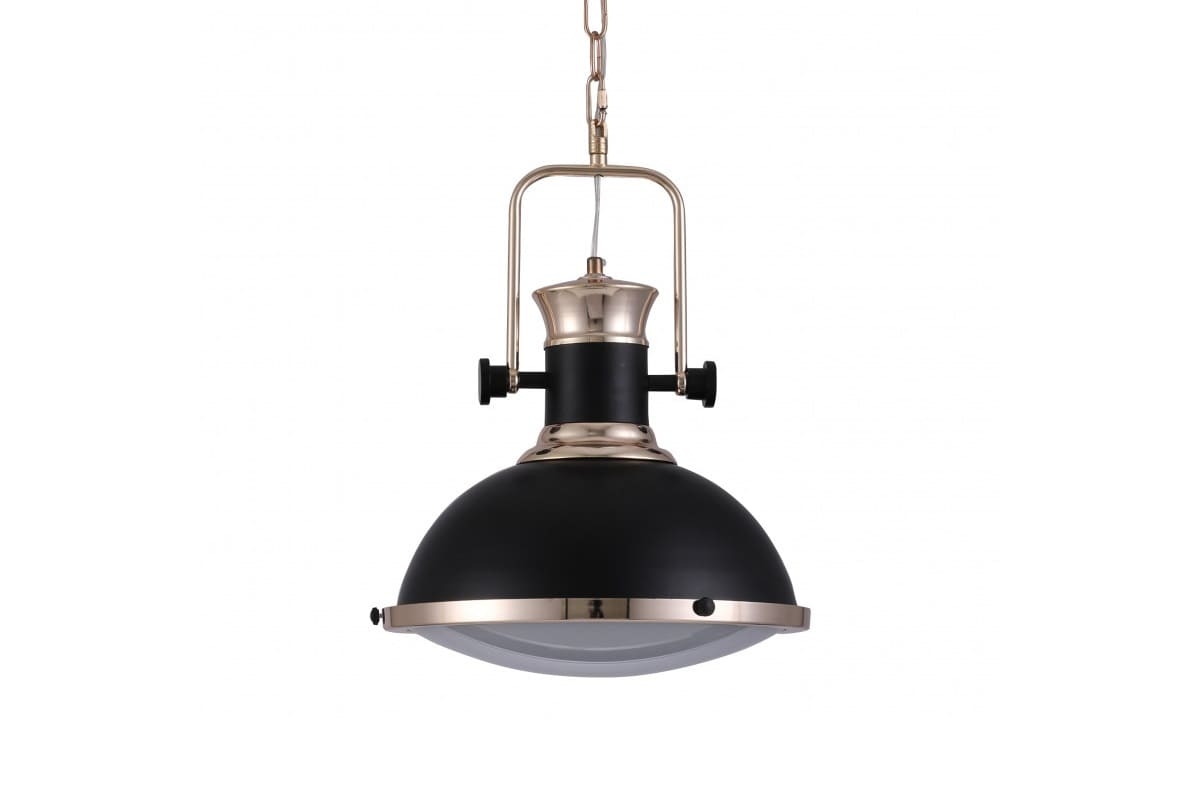 Plafoniere Industriali Vintage : Lampada a sospensione industriale vintage loft in metallo nero ottone