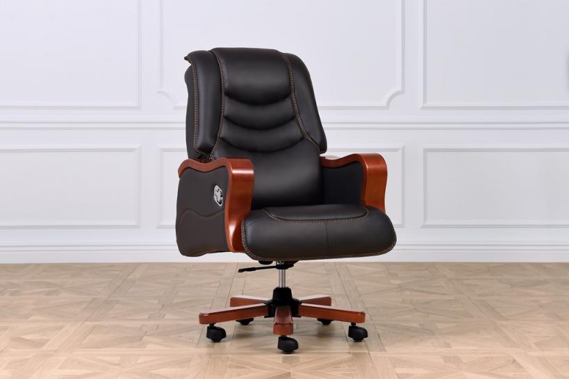 sedia per lo studio direzionale per ufficio in pelle nera President sedia per lo studio direzionale per ufficio in pelle nera President