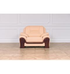 Poltrona in pelle Palladio Beige