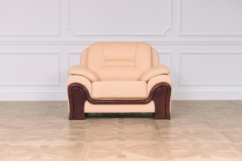 Poltrona in pelle Palladio Beige Poltrona in pelle Palladio Beige