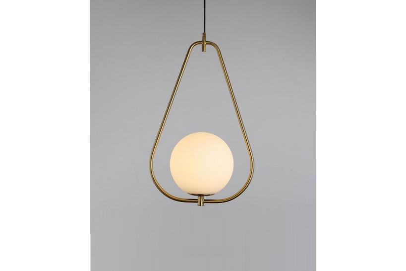 lampada a sospensione moderno di design con sfera in vetro colore bianco FORNERI D20 lampada a sospensione moderno di design con sfera in vetro colore bianco FORNERI D20