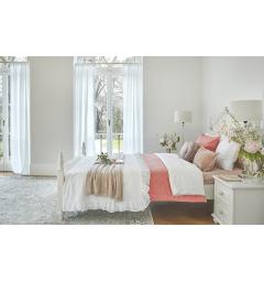 letto provenzale matrimoniale legno imbottito