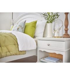 letto provenzale testata legno