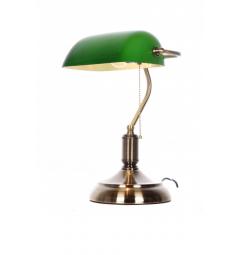 Lampada da tavolo Churchill con paralume colore verde