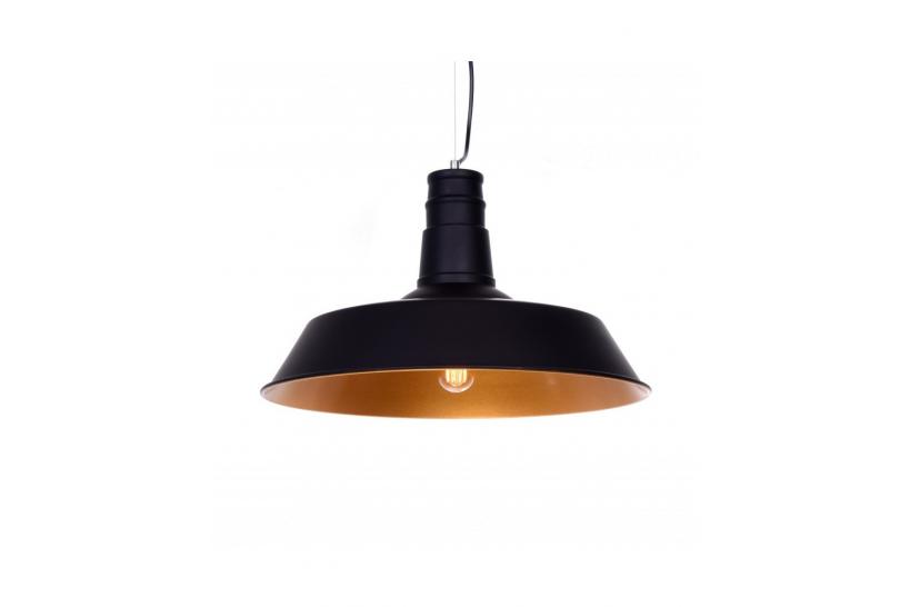 Lampadario a sospensione stile industriale Saggi Nero