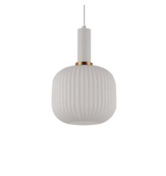 Lampada a sospensione moderno di design a sfera in vetro colore bianco GATO