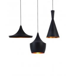 Lampadario a sospensione stile industriale Foggi Trio Nero