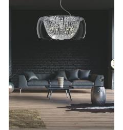 Lampadario a sospensione Ideal Lux AUDI D50 Trasparente