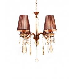 Lampadario di cristallo Alessia W4 Ottone