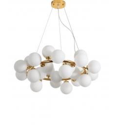 Lampadario a sospensione di design moderno 25 luci a sfere in vetro DNA SP25 - Ideal Lux