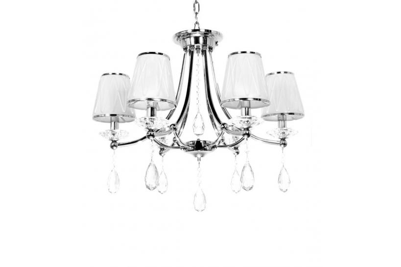 Lampadario di cristallo Dominni Argento Lampadario di cristallo Dominni Argento