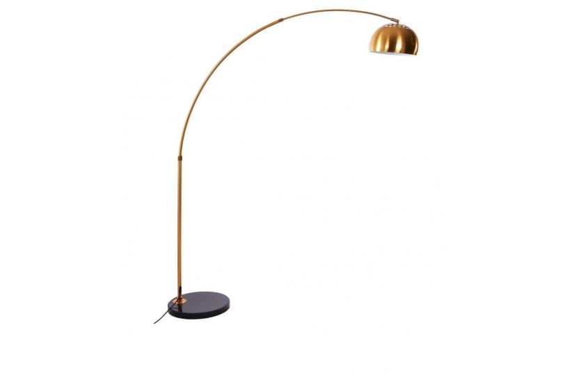 Piantana lampada da terra ad arco Azurro B1 in colore Ottone