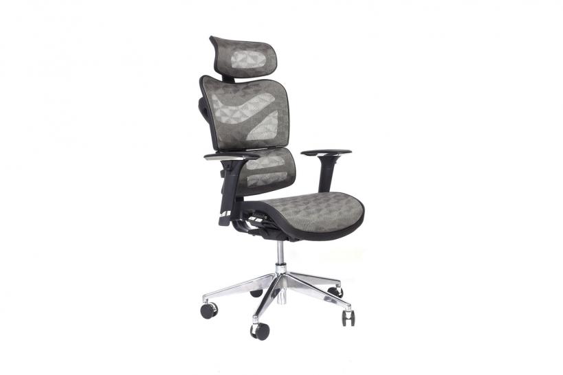 sedie d'ufficio ergonomiche grigio