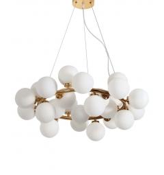 Lampadario a sospensione di design moderno 25 luci a sfere in vetro DNA SP25 - Ideal Lux