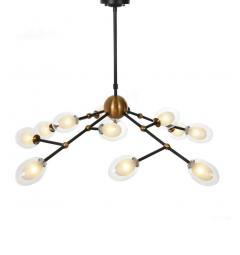 Lampadario a sospensione di design moderno a 12 sfere in vetro CROCUS W12