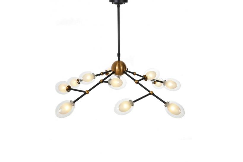 Lampadario a sospensione di design moderno a 12 sfere in vetro CROCUS W12