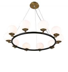 Lampadario a sospensione di design moderno MODICA W10 Nero Ottone