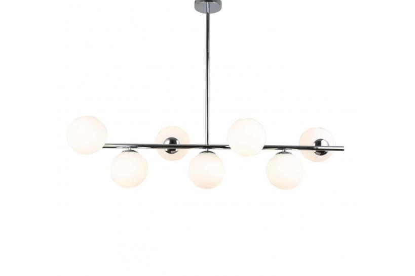 Lampadario a sospensione di design moderno FREDICA W7 Cromo