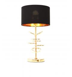 Lampada da tavolo comodino glamour MILARI Nero-Oro