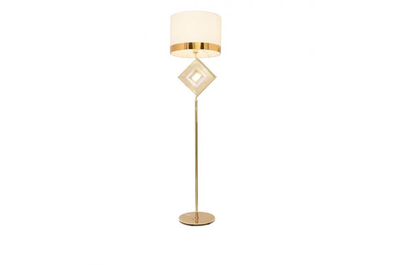 Lampada da terra glamour BENARDI Bianco-Oro