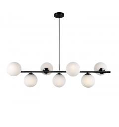 Lampadario a sospensione di design moderno FREDICA W7 Nero