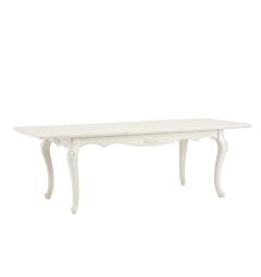 tavolo classico allungabile bianco avorio