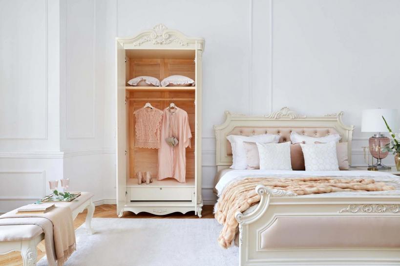 armadio classico bianco due ante camera da letto