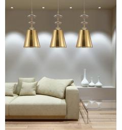 Lampadario design a sospensione colore oro