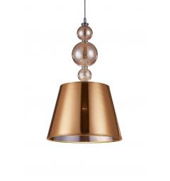 Lampadario a sospensione in vetro design moderno oro nero CIC-313