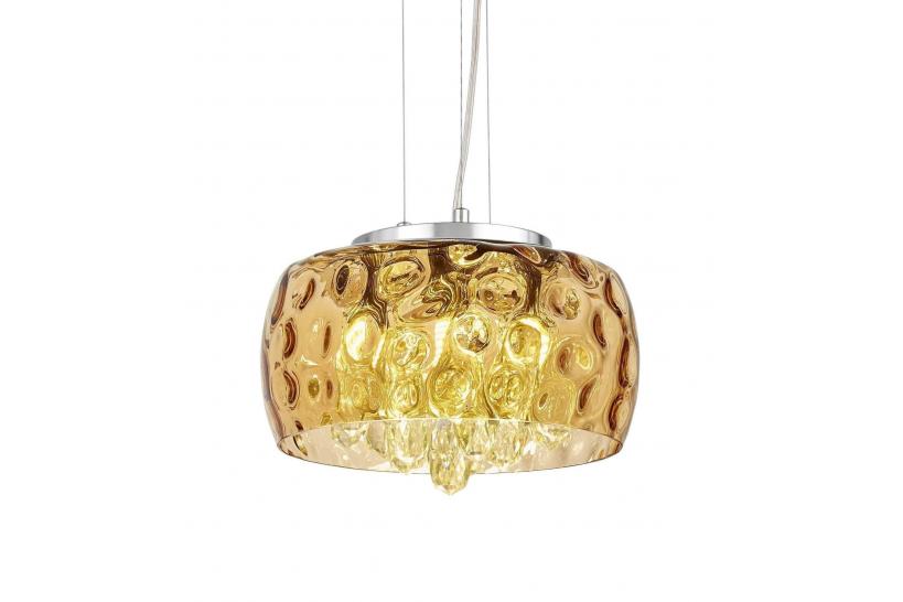 Lampada da tavolo classica salotto grande elegante cristallo AMBRA con  paralume