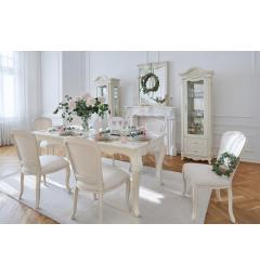 tavolo bianco classico avorio in legno