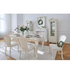 tavolo bianco classico avorio in legno