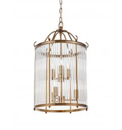 Lampadario di design moderno in ottone e vetro BOSTON W6