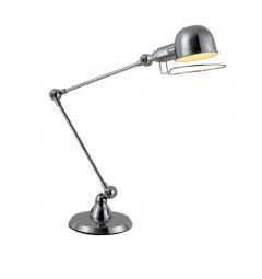 Lampada da tavolo o scrivania con braccio regolabile in metallo colore cromo GLORIA W2