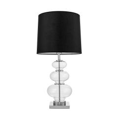 Lampada comodino moderna in vetro con paralume bianco BRISTON